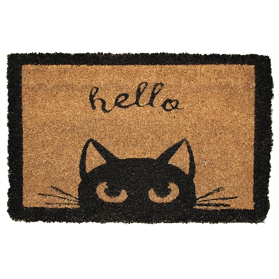 Hello Cat Mini Door Mat