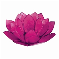 Pink Lotus Capiz Shell Tea Light Holder