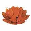 Orange Lotus Capiz Shell Tea Light Holder