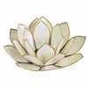 White Lotus Capiz Shell Tea Light Holder