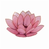 Pastel Pink Lotus Capiz Shell Tea Light Holder