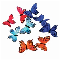 2 for only $19.88 GLITTER BUTTERFLY GARLAND 9 pieces NEW & FREE SHIPPING 5F5012 