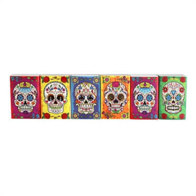 -Day Of The Dead Mini Matchboxes Asst 60Pack