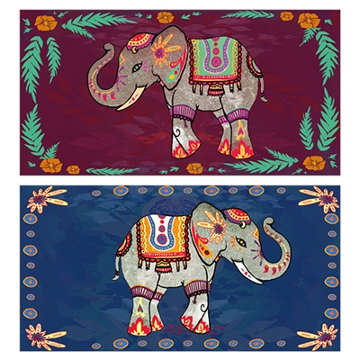Festival Elephants Matchbox
