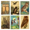 Vintage Owl Scenes Mini Matchbox