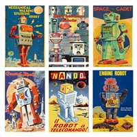 Vintage Robot Toy Mini Matchboxes Asst 60Pack