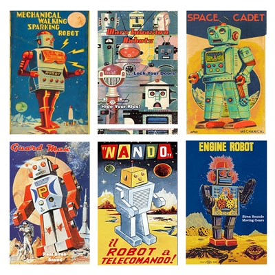 Vintage Robot Toy Mini Matchbox