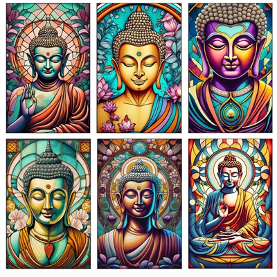 Stained Glass Buddha