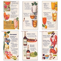 Vintage Cocktails Large Matchboxes