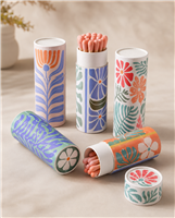 Scandi Floral Matchbox MatchTube