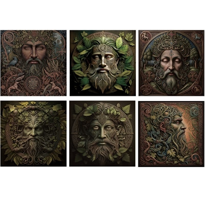 Green Man Matchboxes