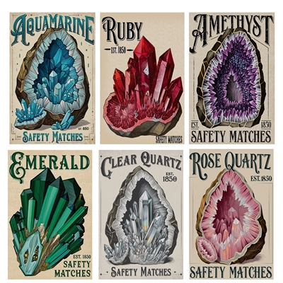 Gemstone Specimens Mini Matchbox