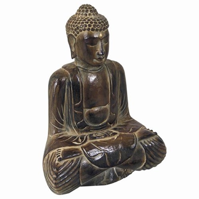 Hand Carved Meditating Buddha Statue