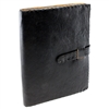 Smooth Stitched Leather Journal with Strap Closure