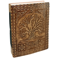 Embossed Tree of Life/Medallion Leather Journal