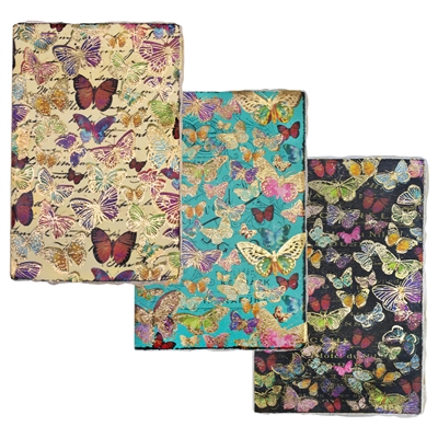 Butterfly Gold Embossed Journal Deckle Paper