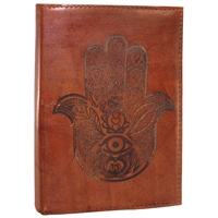 Embossed Hamsa Leather Journal