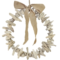 Faux Driftwood Wreath with Bow