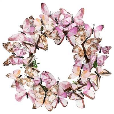 Wonderland Paper Butterfly Wreath Lavender