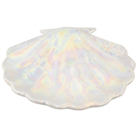 Pearla Shell Tray White Iridescent