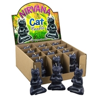 Nirvana Cat Candle Black
