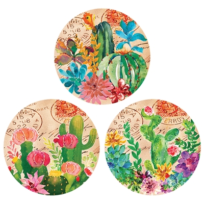 Paper Coaster Cactus & Flowers