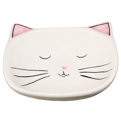 Pinkly Cat Ceramic Ring Tray