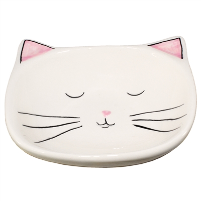 Pinkly Cat Ceramic Ring Tray