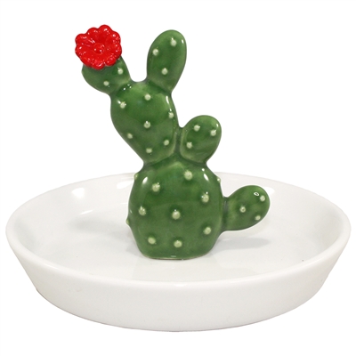 BLOOMING CACTUS JEWELRY HOLDER