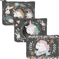 Unicorns Zippered Coin Pouch