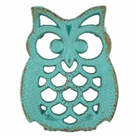 Blue Owl Iron Trivet