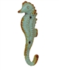 Seahorse Wall Hook Antique Blue