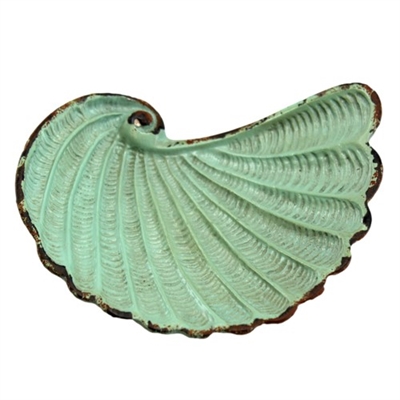 Nautilus Shell Tray Antique Sage