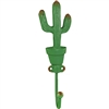 Saguaro Cactus Green Metal Hook