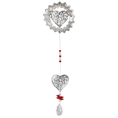 Two Hearts Chrystal Spinner