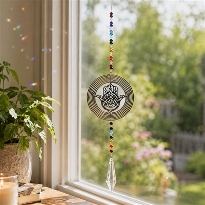 Hamsa Chrystal Beads Spinner