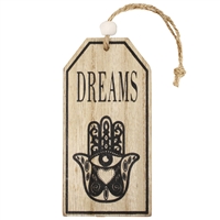 Hamsa Dreams Wood Ornament