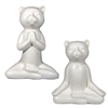 Sim and Sia Ceramic Yoga Cats