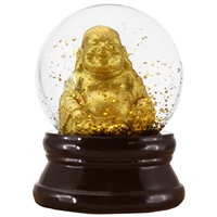 Golden Buddha Glitter Snow Globe