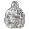 Happy Buddha Ceramic Silver