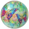 Butterfly Postcard Glass Dome Paperweight