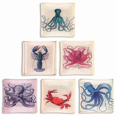 Sea Life Glass Tray