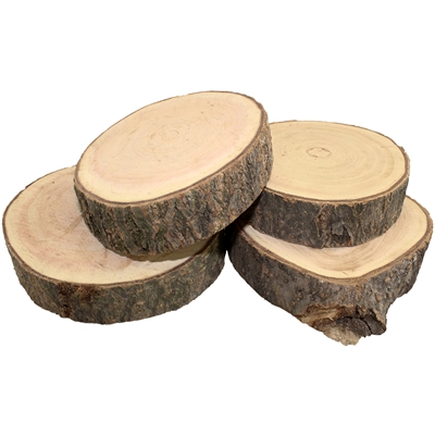 Natural Untreated Chubby Wood Coasters