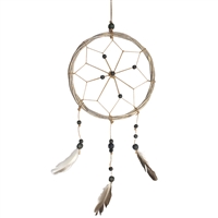 Branch Dream Catcher Natural Beads w/Feathers