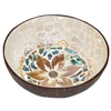 Sunset Bloom Mosaic Inlay Coconut Shell Bowl