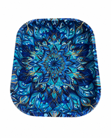 Blue Mandala Metal Tray
