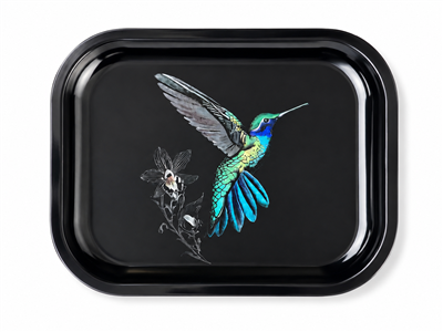 Green Hummingbird  Metal Tray
