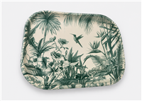Green Tropical Hummingbird  Metal Tray