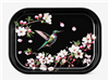 Hummingbird Blossoms Metal Tray