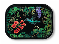 Hummingbird Vines  Metal Tray